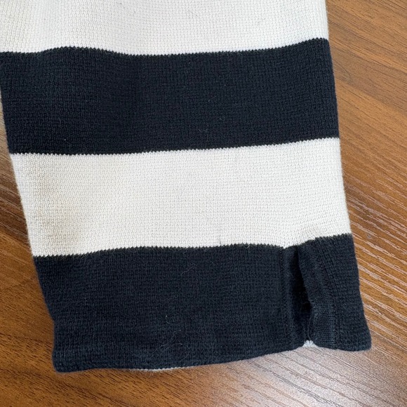 Lane Bryant Black White Striped Asymmetrical Zip Sweater Womens Plus Size 18 20 - Picture 7 of 13